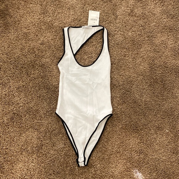 Zara | NWT Asymmetrical Bodysuit - Picture 2 of 7